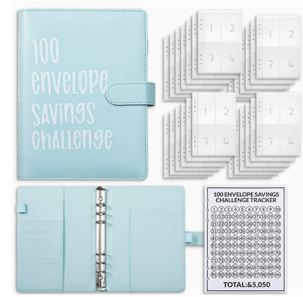 Lumilo™ 100 Money Saving Challenge Envelope Binder