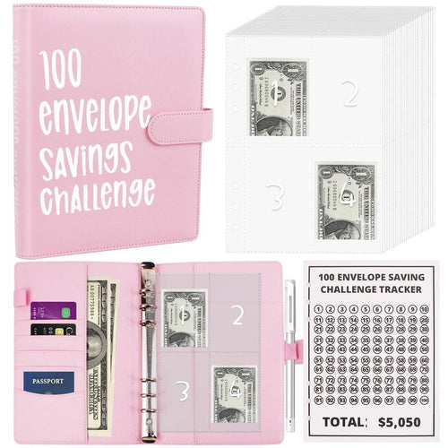 Lumilo™ 100 Money Saving Challenge Envelope Binder