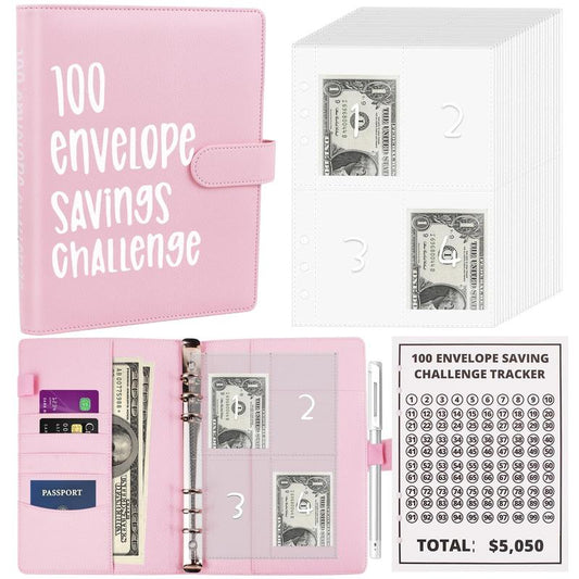 Lumilo™ 100 Money Saving Challenge Envelope Binder