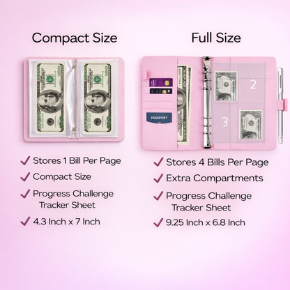 Lumilo™ 100 Money Saving Challenge Envelope Binder