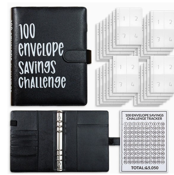 Lumilo™ 100 Money Saving Challenge Envelope Binder
